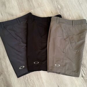 Boys Oakley golf shorts - size Medium. Used and in good condition. Lot of 3.